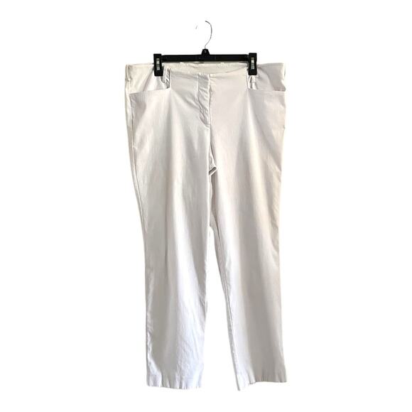 Lane Bryant Women's White Vacation Summer Spring Plus Size Pants 18 - Picture 1 of 9